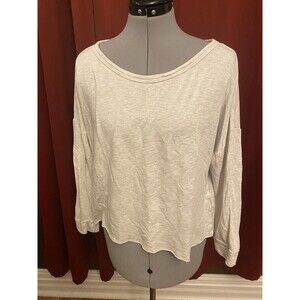 Iris & Lilly Ivory Sweatshirt Sz-M Running Hiking Walking